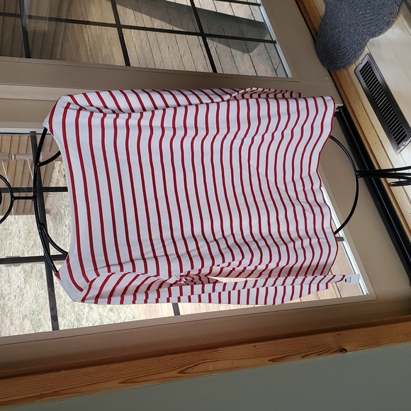 Talbots Holly Holiday Embroidered Striped Sz. L Shirt with Embroidered Design - Picture 6 of 11